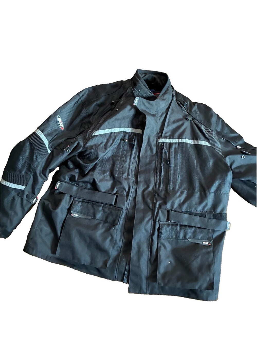 BILT Explorer Air Mesh Motorcycle Jacket Armored Touring Biker Black Mens⁠-3X